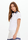 RENSHAW LUMA ZIP COLLARED POLO - WHITE [USW225006]