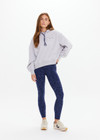 LASSO JUDE CROP HOODIE - GREY MARLE [USW225012]