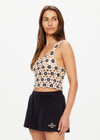 LUMINARY LILY CROCHET TOP - NATURAL [USW225072]