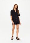 SADDLE UP COLLARED HARDY SHIRT - BLACK [USW225079]