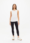 KNITTED LOGO TARA TANK TOP - WHITE [USW225113]
