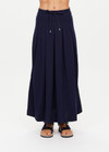 LOREN PLEATED MIDI SKIRT - NAVY [USW225118]