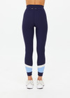 THE UPSIDE women's navy Silverstone 25 inch Legging features a recycled rib fabrication with elasticated drawcord waist. Perfect for yoga & pilates.