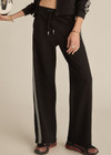 THE UPSIDE women's black Moto Roma Pant features an elasticated waist in lenzing fabrication with invisible hems and drawcord. The perfect travel pants.