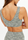 THE UPSIDE women's green Reversible Isaac Bra is designed for a soft & supportive fit in a recycled fabric and features a V neckline. Made for yoga & pilates.