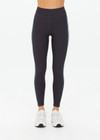 THE UPSIDE women's charcoal Limiter 25inch Legging is designed for a soft & supportive fit in a recycled rib fabrication and features a folded waistband. Made for yoga & pilates.