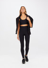 PEACHED 28IN HIGH RISE PANT - BLACK [USW023008]