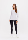 CHRISSY LONG SLEEVE - GREY MARLE [USW023013]