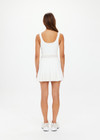 PEACHED LUCETTE DRESS - WHITE [USW024006]