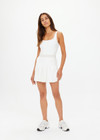 PEACHED LUCETTE DRESS - WHITE [USW024006]