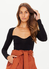 THE BANYA ROMY TOP - BLACK [USW924009]