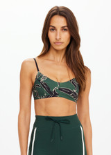 THE UPSIDE women's floral Tamara Ballet Bra offers a soft, comfortable fit in a quick-dry fabric and features adjustable elastic straps. Made for yoga & pilates.