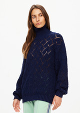 CLEMENTINE KNIT CREW - NAVY [USW424024]