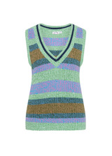 NIKKO KNIT VEST - STRIPE [USW424037]