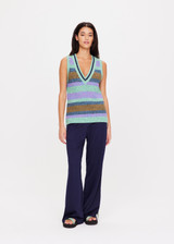 NIKKO KNIT VEST - STRIPE [USW424037]