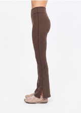THE UPSIDE women's check recycled peached Zinnia Florence Flare Pant combines a soft and supportive fit with a mid rise waist and textured jacquard fabrication. Made for yoga and pilates.
