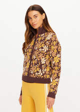 THE UPSIDE women's floral organic cotton Copacabana Margot Knit Jacket offers a relaxed fit and features a floral knit jacquard design, front pockets and contrast ribbed trims. Made for lifestyle.