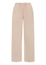 THE UPSIDE women's grey Soho Tokio Wide Leg Pant is designed for a relaxed fit and features a high rise waist, wide leg silhouette and soft brushed cotton blend fabrication. Made for lifestyle.