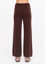 THE UPSIDE women's brown cashmere blend Coco Amelie Cashmere Knit Pant is designed for a true to size fit and features a straight leg silhouette, elasticated waistband and drawcord detail. Made for lifestyle.