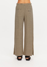 THE UPSIDE women's stripe Santos Adriel Split Pant features a regular fit, high rise paperbag waist, side splits and back patch pockets. Made for lifestyle.