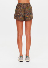 THE UPSIDE women's Laguna Klio Short is designed for a relaxed fit and features an elasticated waistband and a green drawcord in our Laguna palm print. Made for lifestyle.