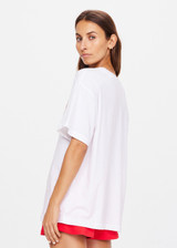 IVY LEAGUE SAMMI TEE - WHITE [USW424142]