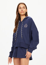 CASCADE JUDE CROP HOODIE - NAVY [USW424144]