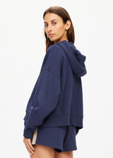 CASCADE JUDE CROP HOODIE - NAVY [USW424144]