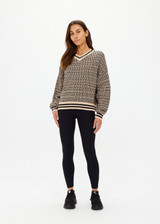 CASTILLA MILLIE KNIT SWEATER - PEBBLE [USW125050]