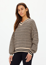 CASTILLA MILLIE KNIT SWEATER - PEBBLE [USW125050]
