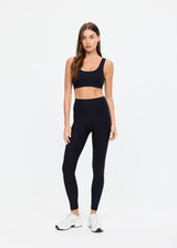 PEACHED 25IN MIDI PANT - BLACK [USW021010]