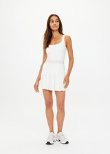 PEACHED LUCETTE DRESS - WHITE [USW024006]