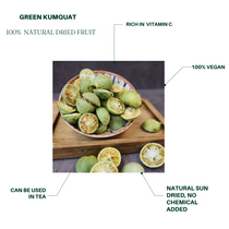 精选冻干青金桔56g 搭配百香果干蜂蜜柠檬片 Premium Sun-dried green kumquat Green Orange tea