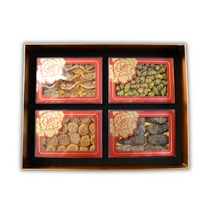 【年末感恩礼盒】海参干贝鲍鱼石斛四拼礼盒 Premium Dried Seafood& Dried Dendrobium New Year Gift Box 1 box 