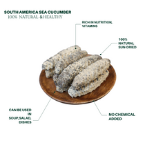 野生海参 经典南美双排肥仔刺参(中号) 10-13头 4oz Premium Dried South America Sea Cucumber Medium size