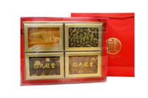 【新春限定礼盒】石斛花胶干贝羊肚菌四拼礼盒 新年送礼参茸海味 1 盒 Premium Wild Dried Seafood&Moral Holiday Gift Box 1 box