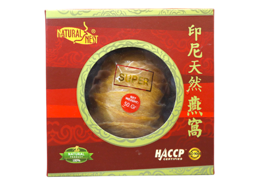 自然堂印尼纯天然AAA 金丝黄燕盏 燕窝 50克小包装 尝鲜装 Royal Seafood USA Premium AAA Grade Yellow Bird's Nest 50g