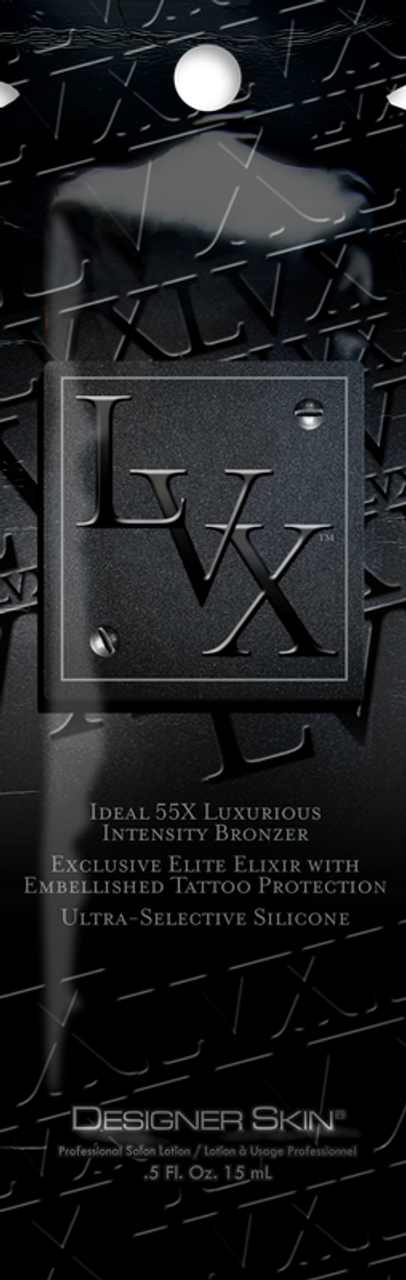 Designer Skin LVX 55x Luxurious Intensity Bronzer Tanning Lotion 3 PACKETS