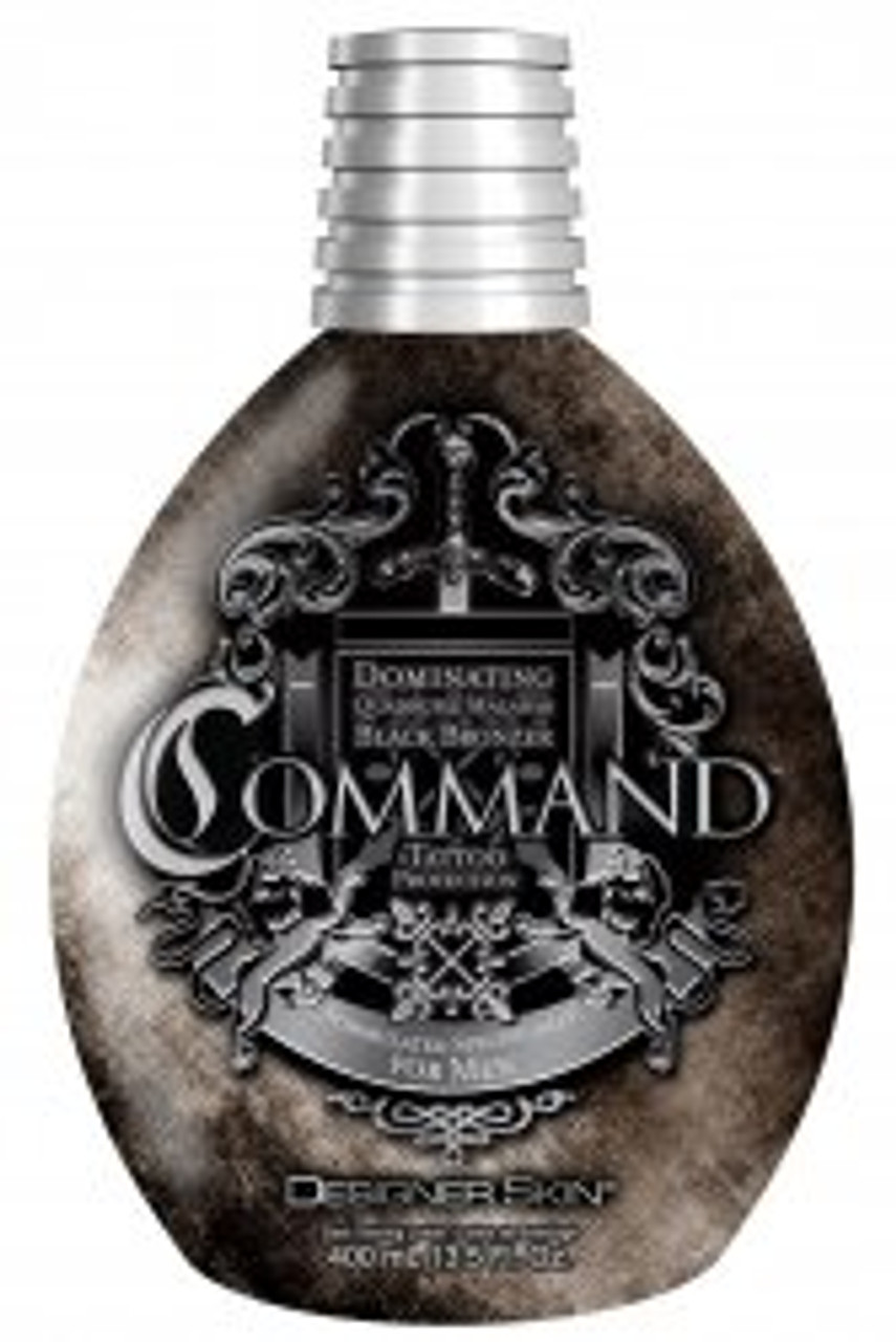 Designer Skin Command Indoor Black Bronzer Tanning Lotion w/ Tattoo Protection - 13.5 oz