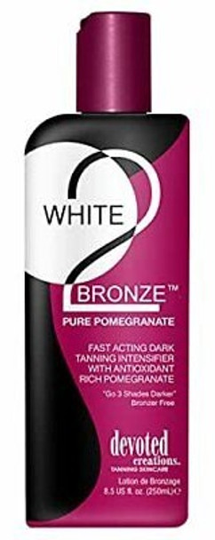 White 2 Bronze Pomegranate Tanning Lotion 8.5 oz