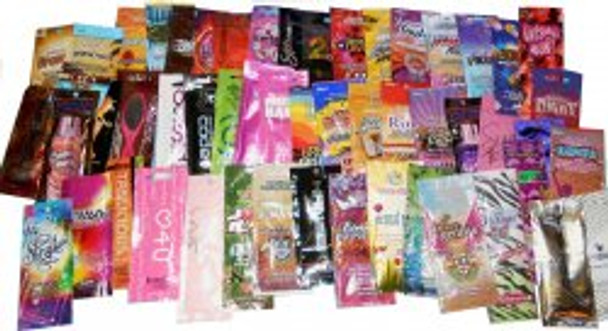 50 Assorted Tanning Lotion Packets