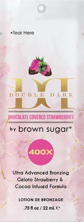 Double Dark Chocolate Covered Strawberries 400X Bronzer Packet