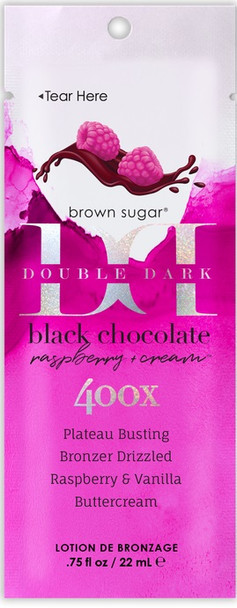 Double Dark Black Chocolate Raspberry Cream Packet