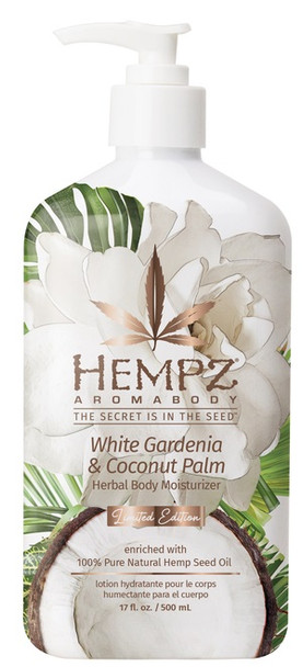 Hempz White Gardenia & Coconut Palm Herbal Body Moisturizer 17 oz