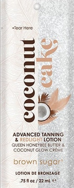 Tan Incorporated Brown Sugar Coconut Cake Advanced Tanning & Redlight Lotion Packet