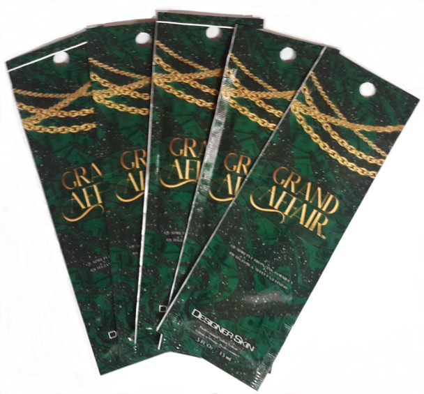 5 GRAND AFFAIR  Quadruple DHA Bronzer Packets  by Designer Skin