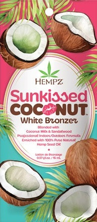Hempz SUNKISSED COCONUT  White Bronzer Packet