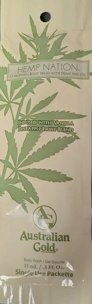 Hemp Nation Vanilla Pineapple Body Wash Packet