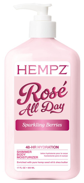 Hempz Rose' All Day Moisturizer 17 oz