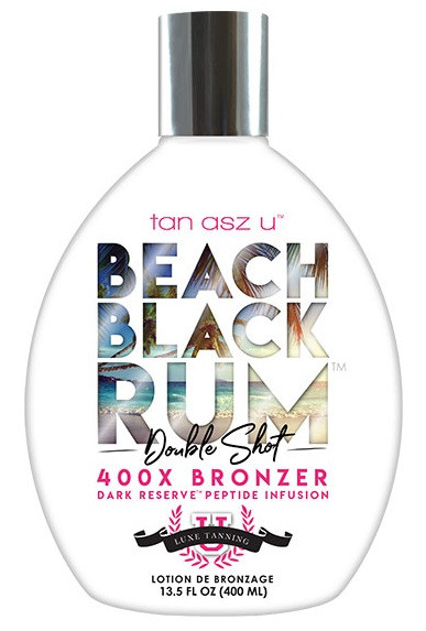 Tan Asz U BEACH BLACK RUM Double Shot 400X Bronzer 13.5 oz
